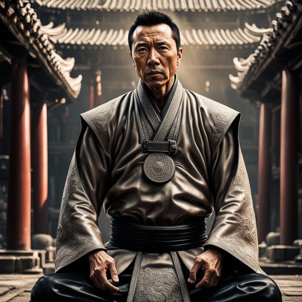 Donnie yen meditation slightly smile