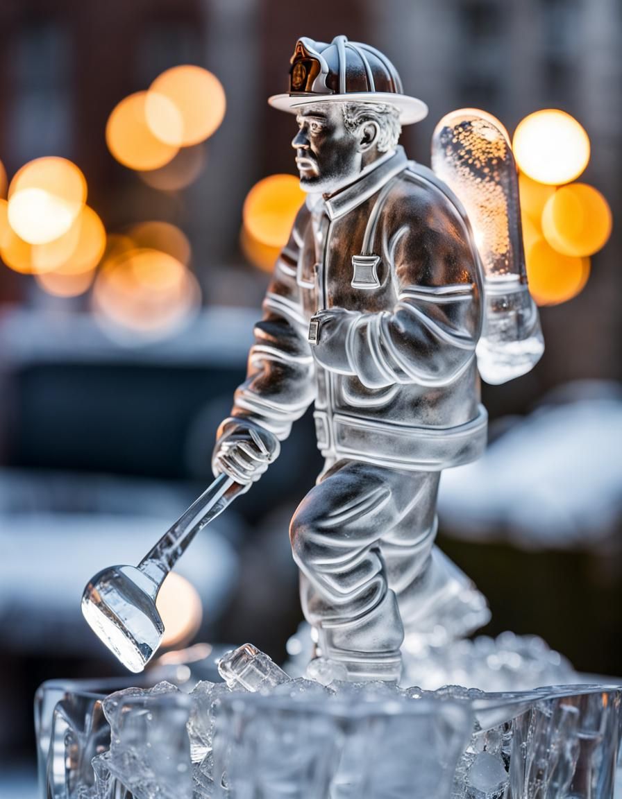 Icy Firefighter  by @Lady Midgard