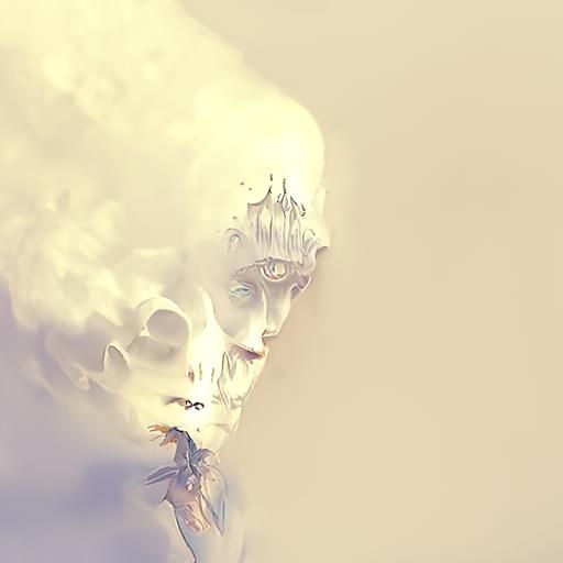 Spiritualist Photo of Something Piercing the Veil