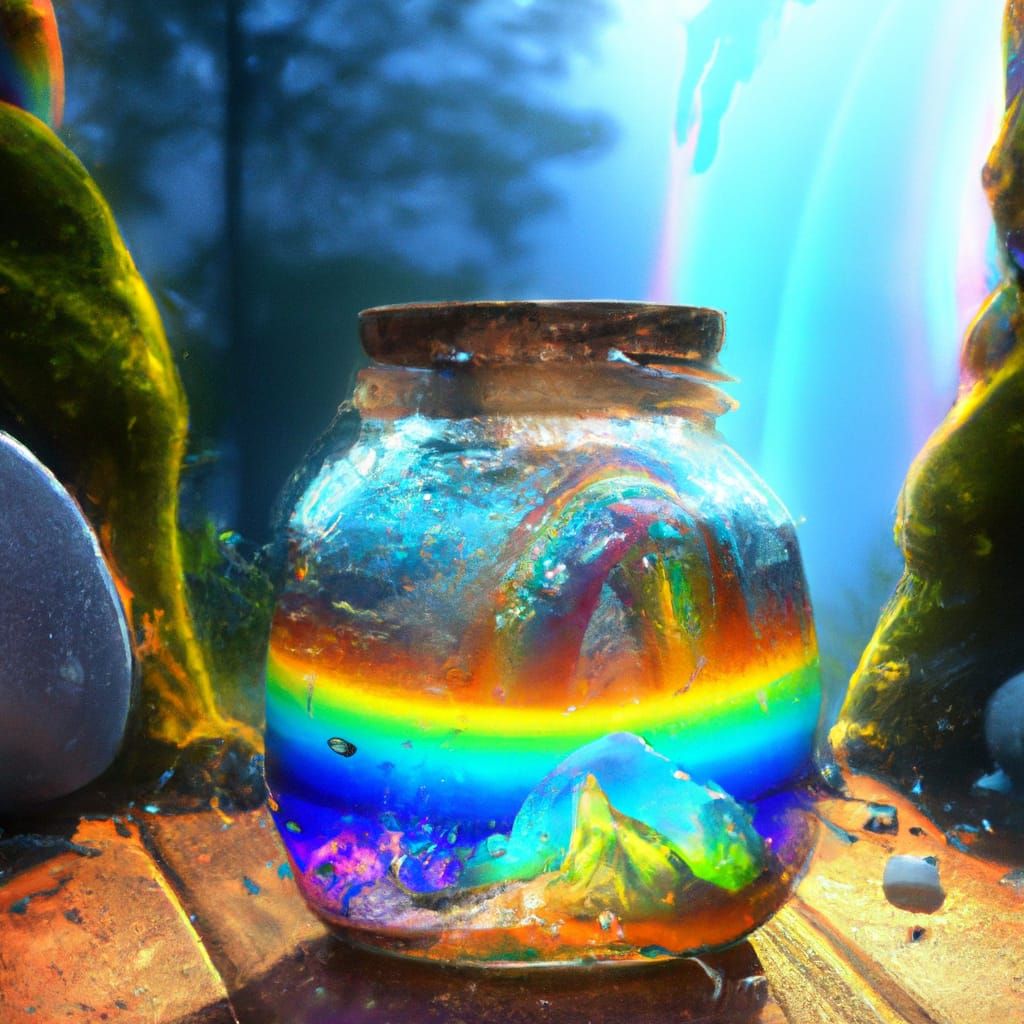 Rainbow in a Jar  by @Micheal Bomberger