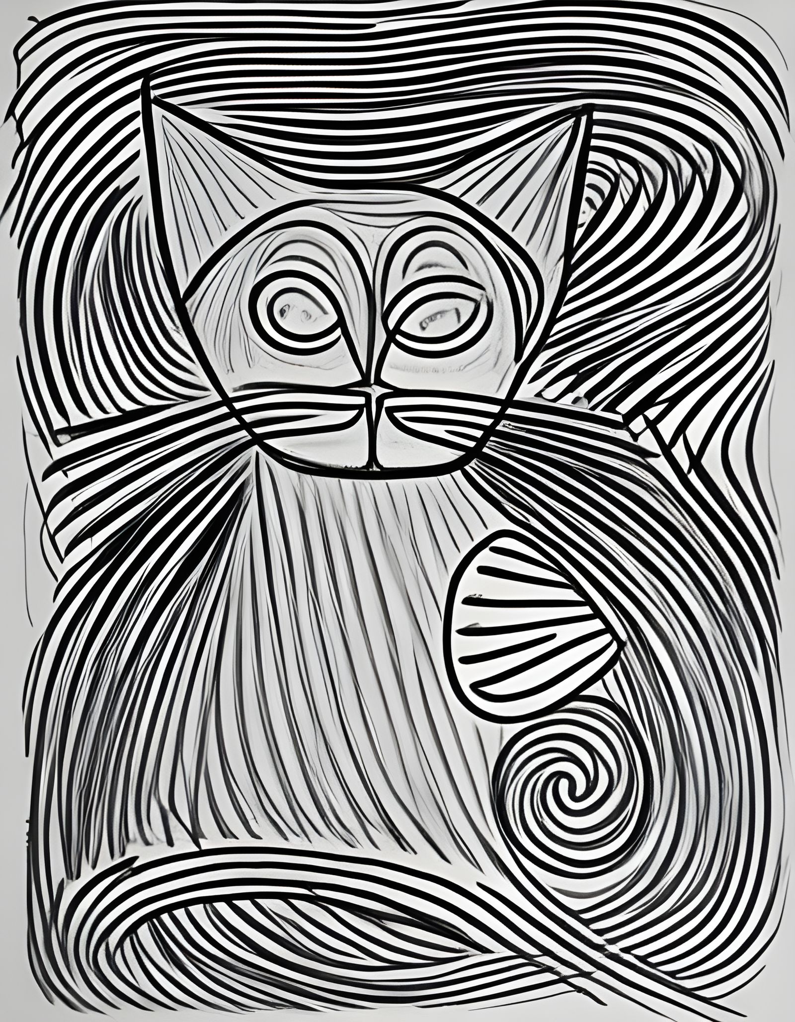 Pablo Picasso Style - Cat 1 - AI Generated Artwork - NightCafe Creator