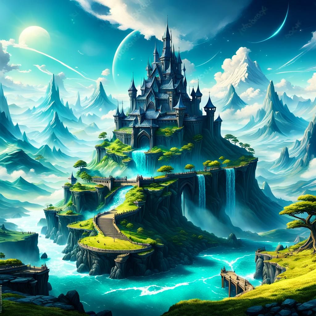 Epic over the top fantasy design of the the most beautiful f...