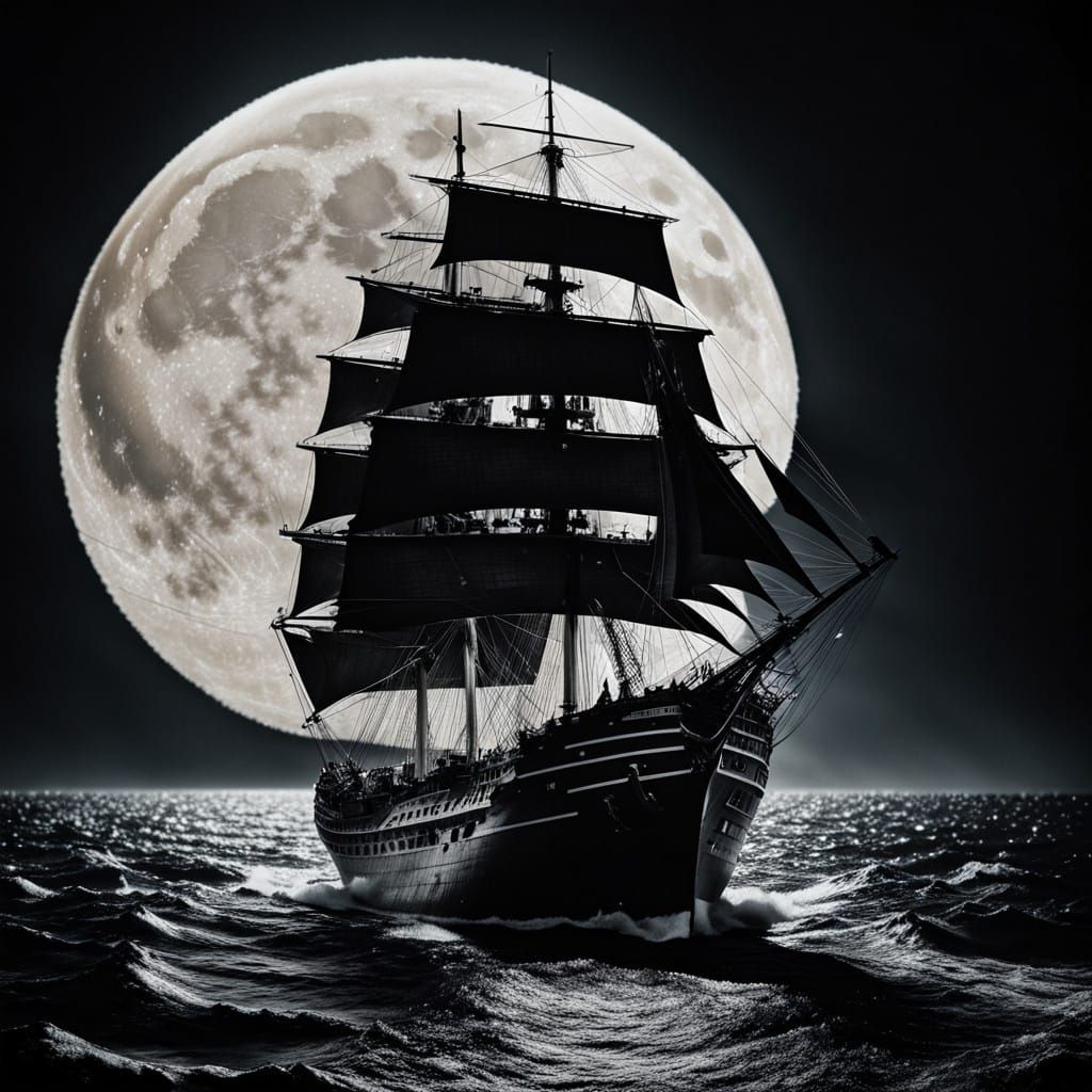 Midnight Sail  by @E_Rex