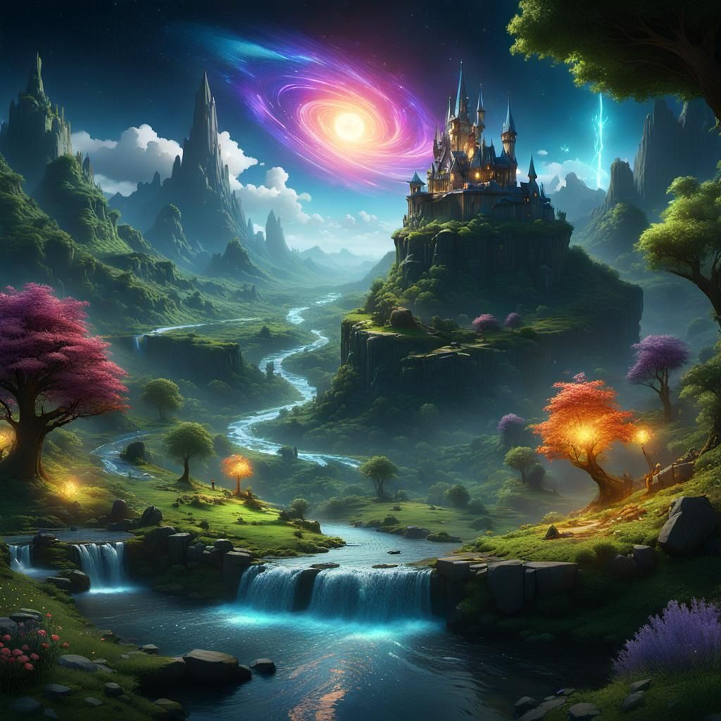 Magical Pop-Up Book World: Fantasy Concept Art