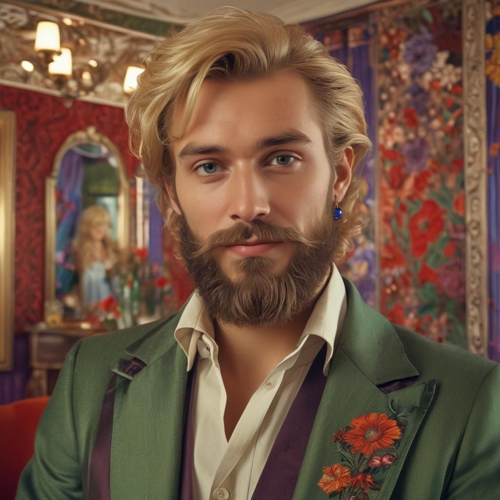 Handsome masculine man