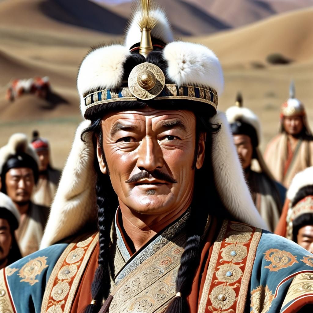 John Wayne as the iconic Genghis Khan - AI Generated Artwork ...