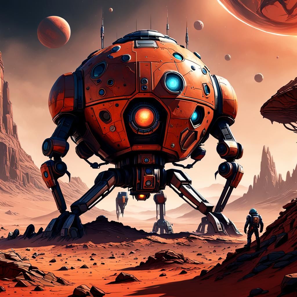 Mars Simula - AI Generated Artwork - NightCafe Creator