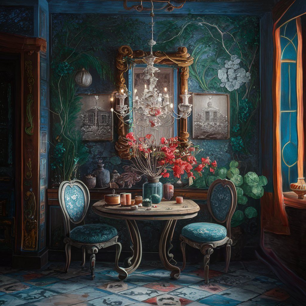 Chinoiserie decorated Tea Room