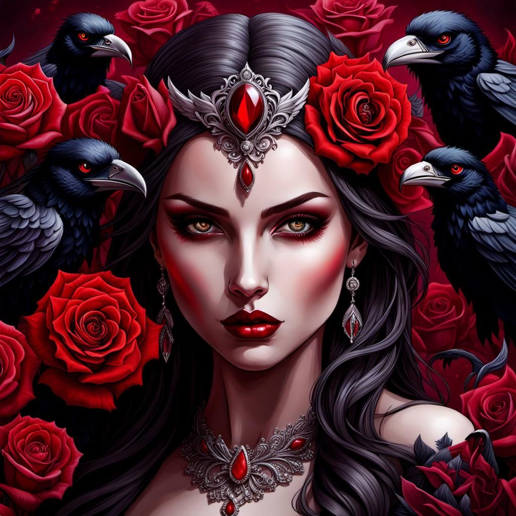 Queen of Crows - AI Generated Artwork - NightCafe Creator