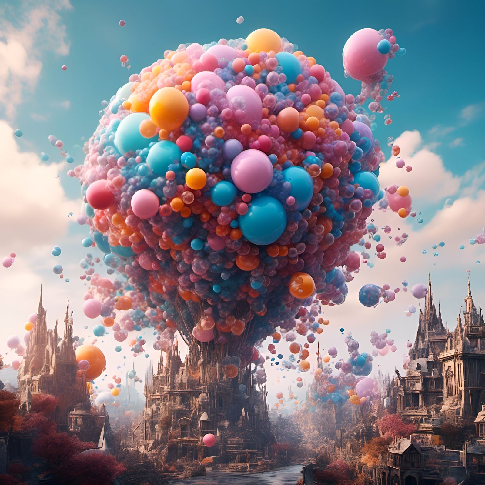 Bubbles bubbles pop! or whatever... <lora:LapiJourney:1.0> detailed and intricate professional photography :: 8k resolution concept art :: t...