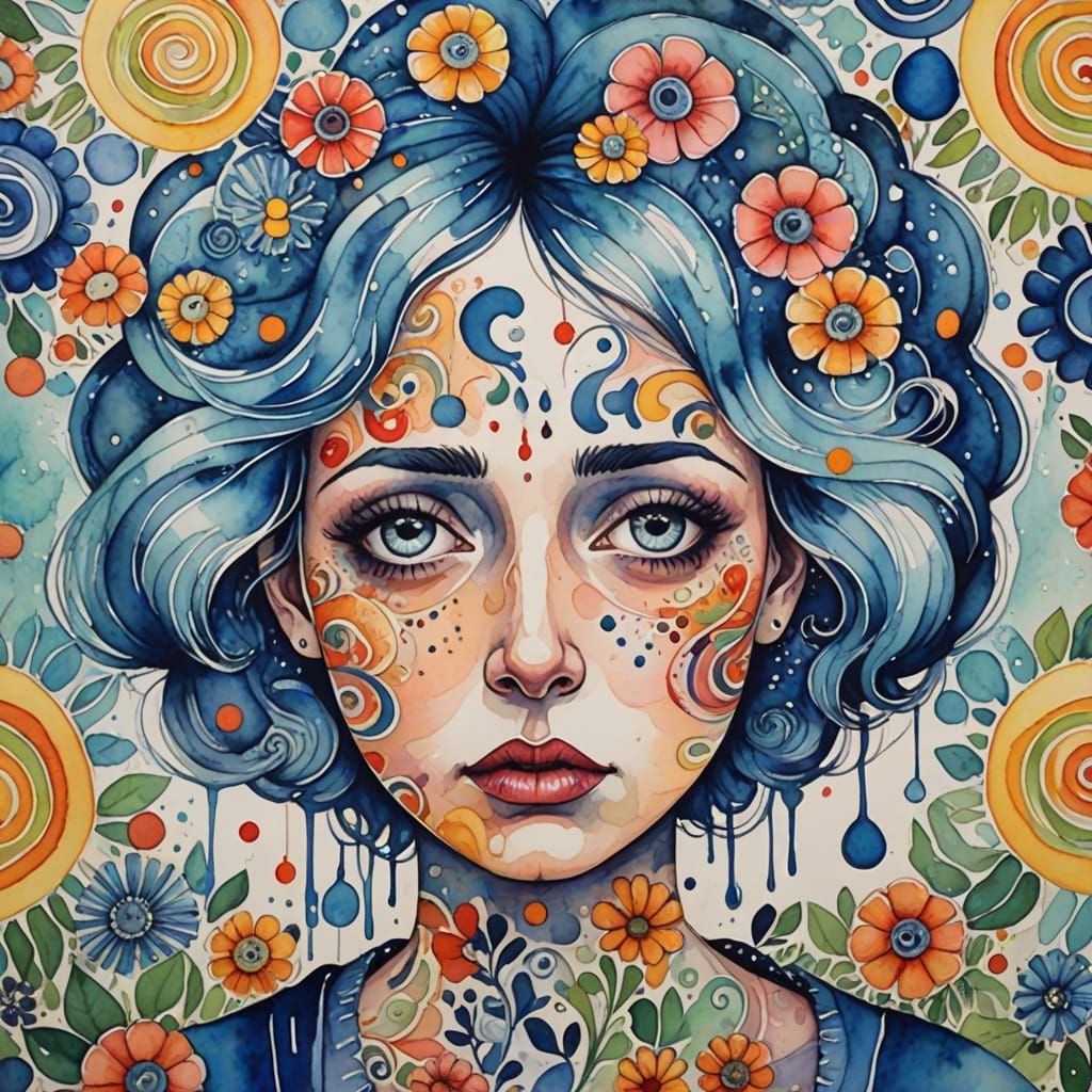Mindful Watercolour Chaos