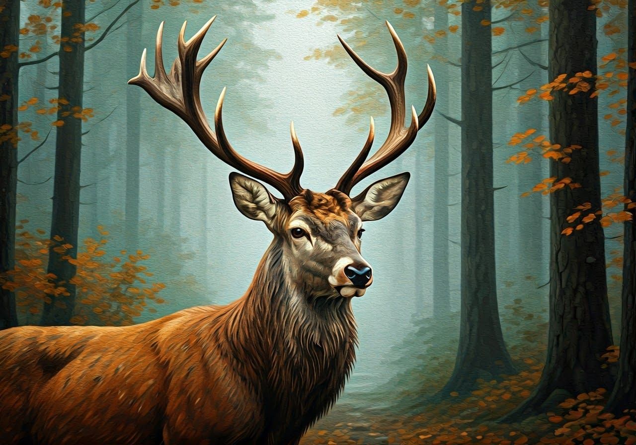 Deer  by @Darth_Ennui