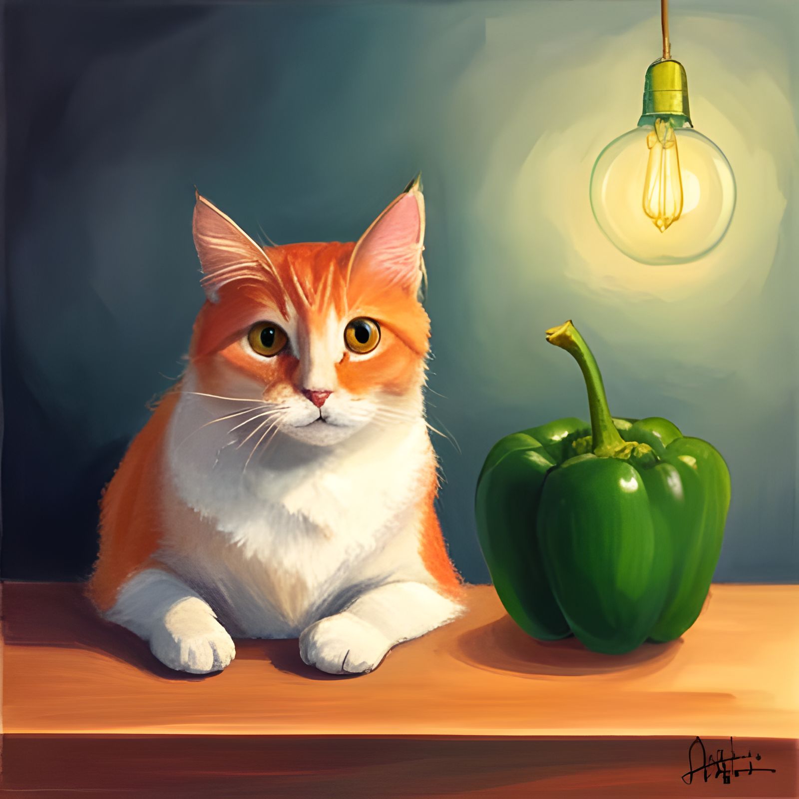 Pepper Cat 02 AI Generated Artwork NightCafe Creator