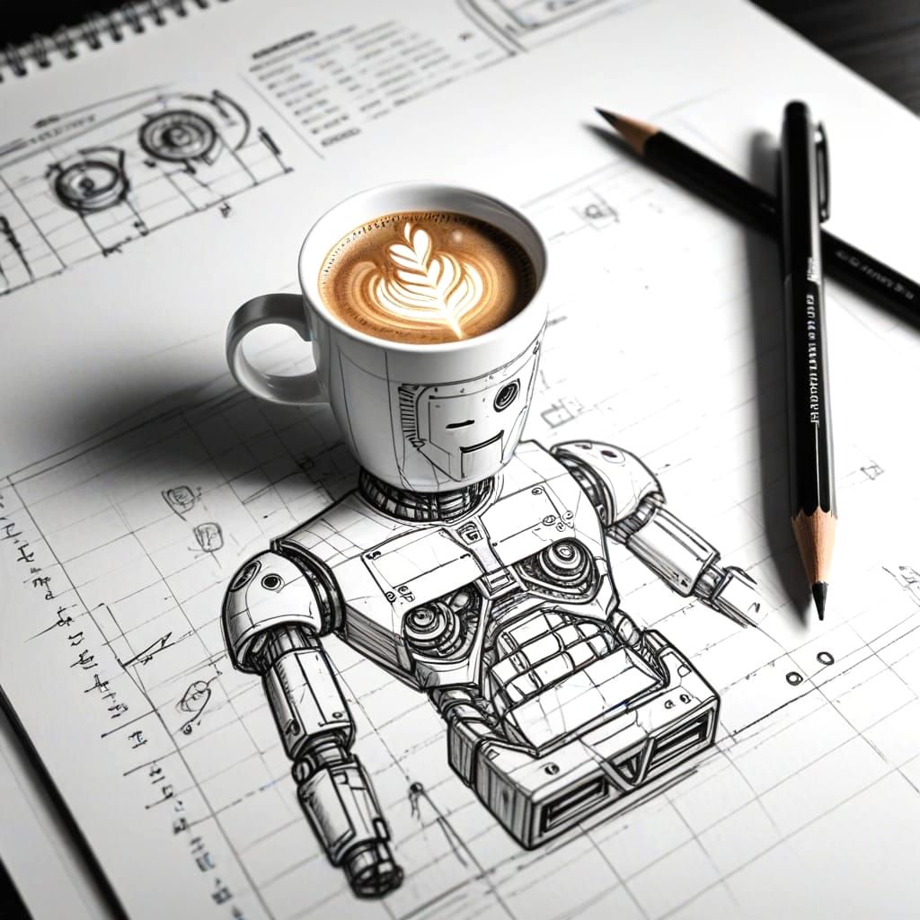 The Creative Process  by @Robot K