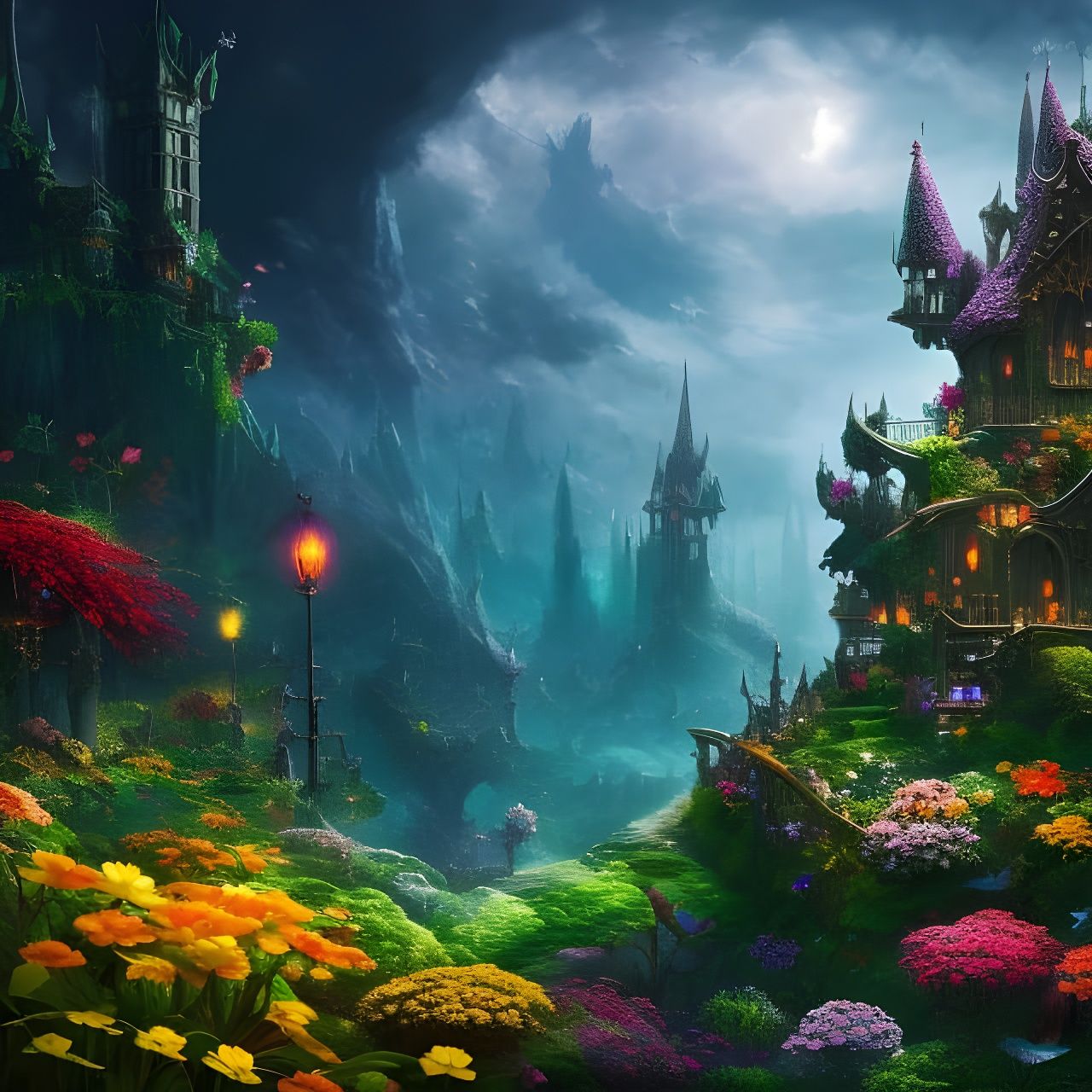 Fantasy Faerie Land AI Generated Artwork NightCafe Creator fantasy-faerie-land-ai-generated-artwork-nightcafe-creator