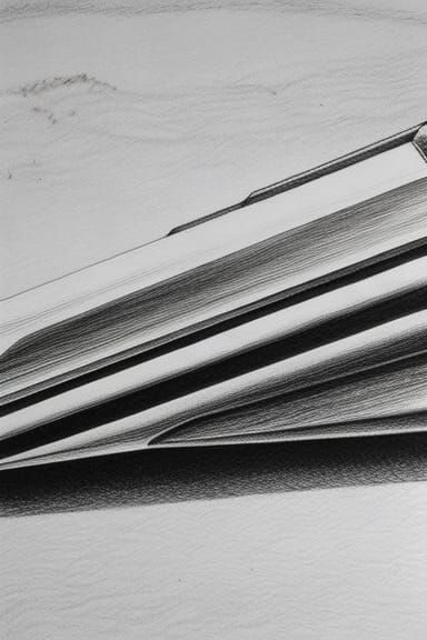 pencil sketch of a pencil sketching on paper