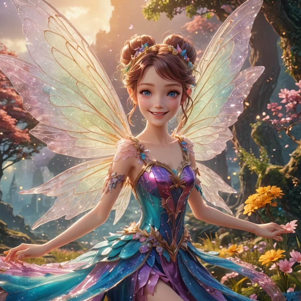 mesmerizing 3D anime-style illustration captures the essence...