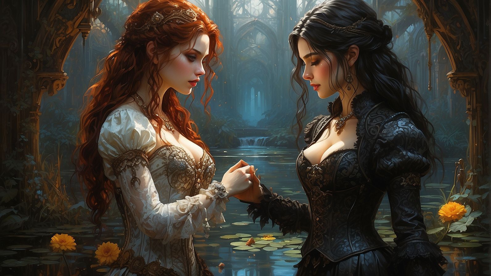 Triss and Yennefer