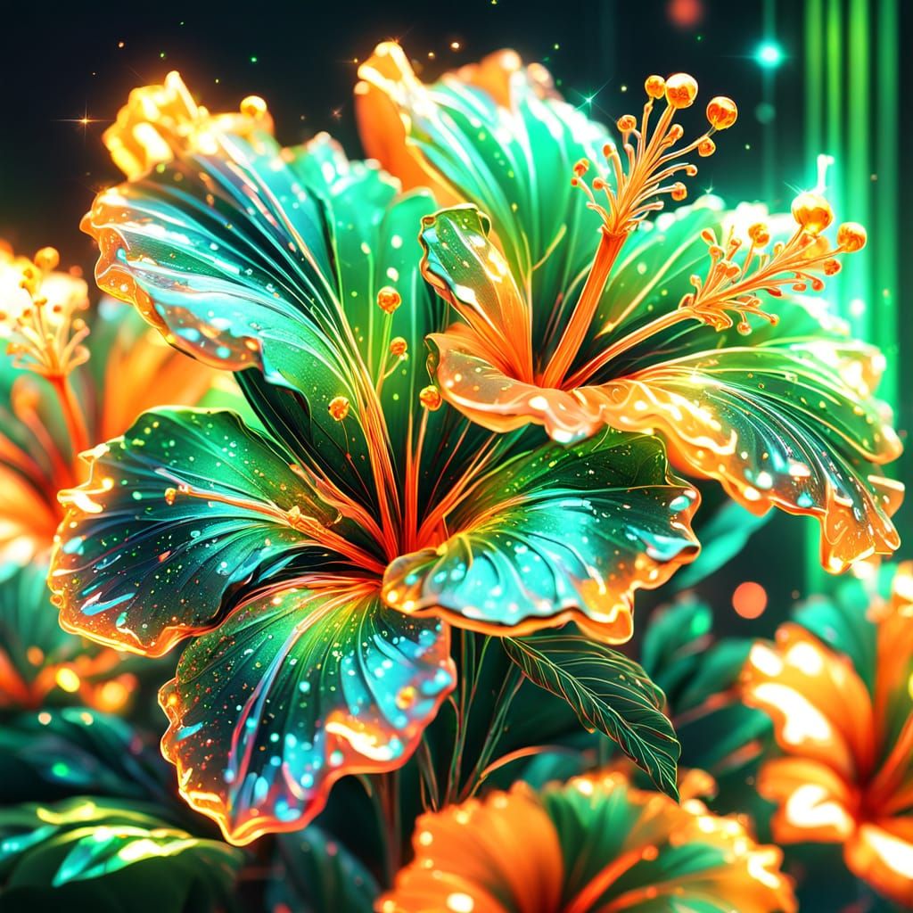 Hibiscus Flowers   by @Verna-Ann Swaine