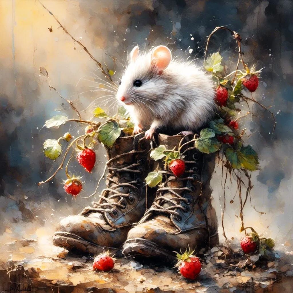 Mouse in Old Boots