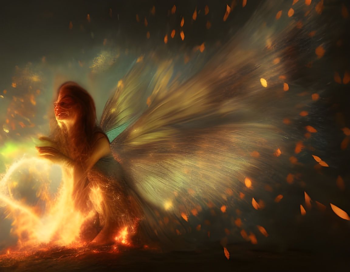 Exploding Fairies - AI Generated Artwork - NightCafe Creator