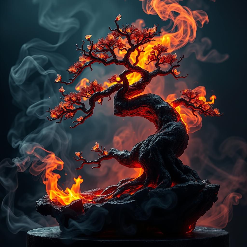 Smoldering bonsai  by @Ideal