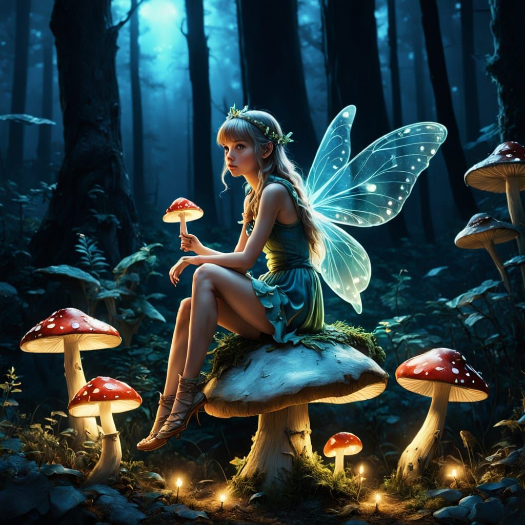 Mushroom forest   by @Accidentalrage