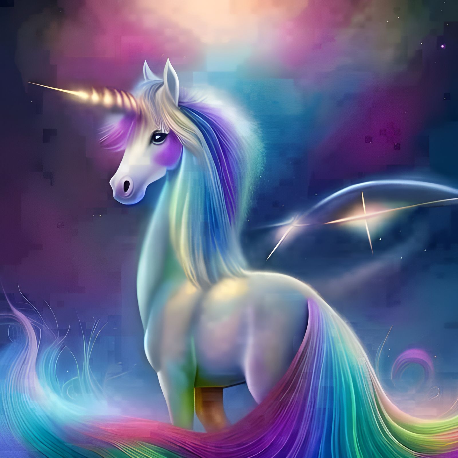 Colourful Unicorn - AI Generated Artwork - NightCafe Creator