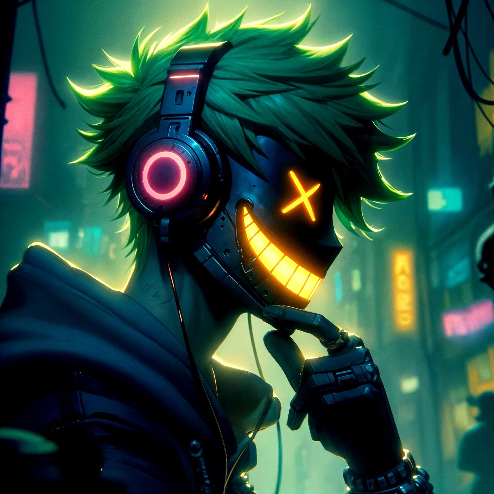 Smiling Punk Mark II (Bing DALL-E 3)