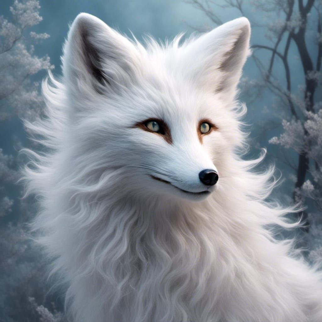 <lora:Wispy Hair:1.0> arctic fox