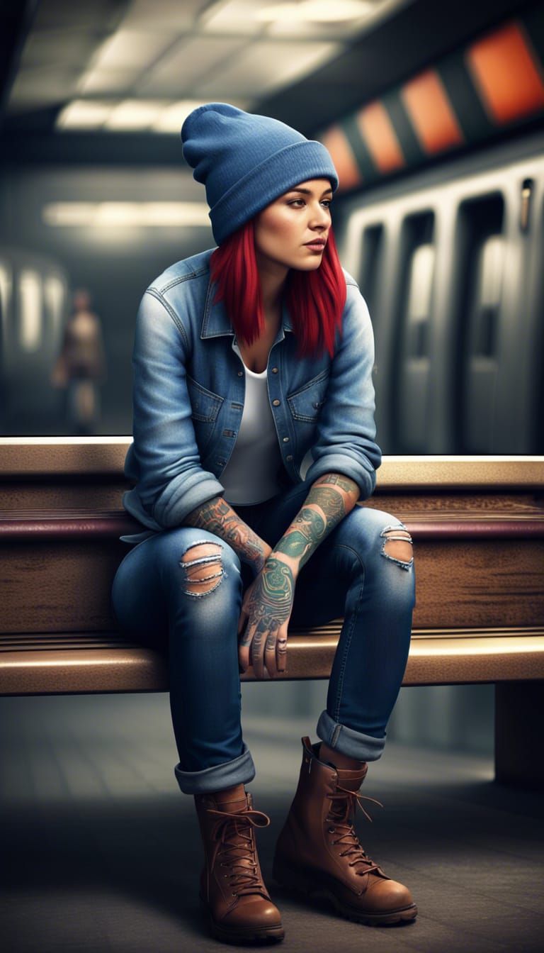 a captivating image of a hipster-style girl exuding a sense of effortless  coolness, with trendy fashion, retro-inspired accessories, and an - AI  Generated Artwork - NightCafe Creator