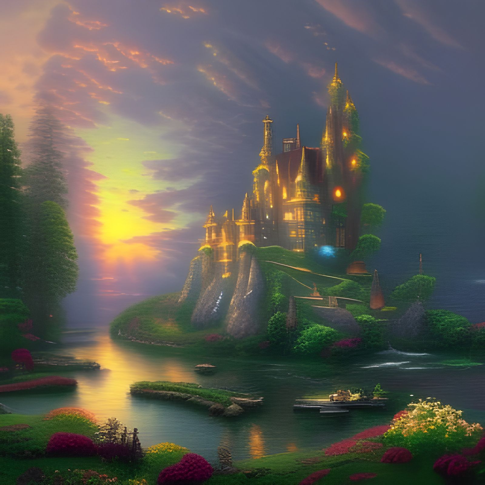 castle in the clouds  by @Mila K
