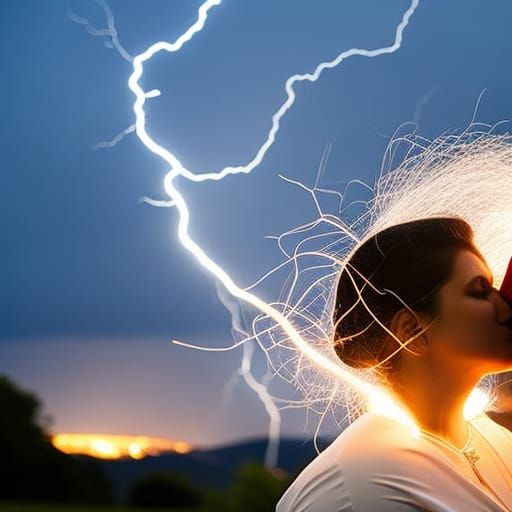 Dramatic Kiss of Death in Fire and Lightning