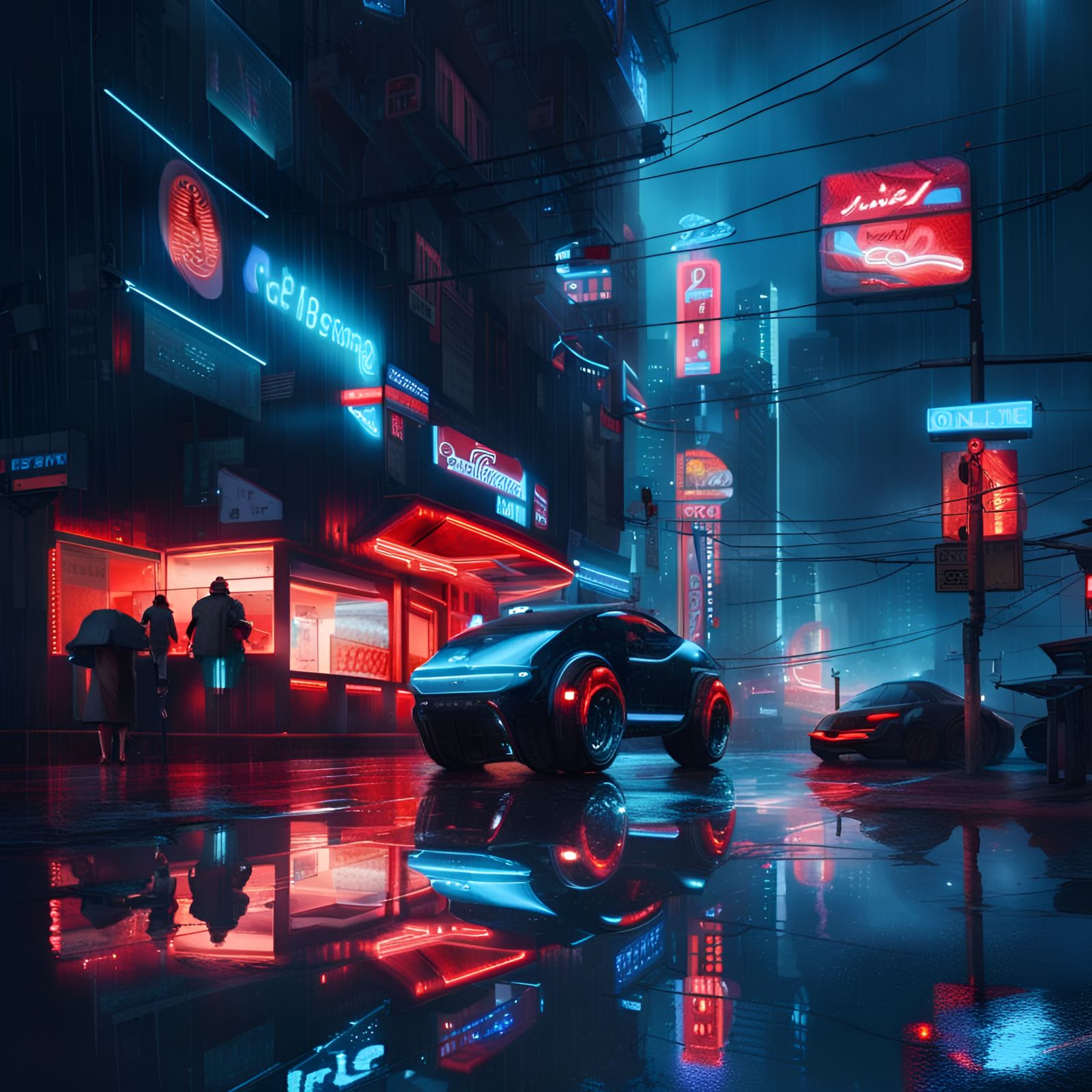 Beautiful futuristic Tokyo - AI Generated Artwork - NightCafe Creator