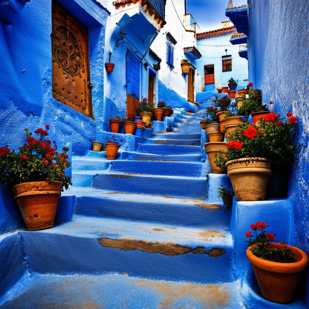 Chefchaouen Ancient Medina  by @GLB