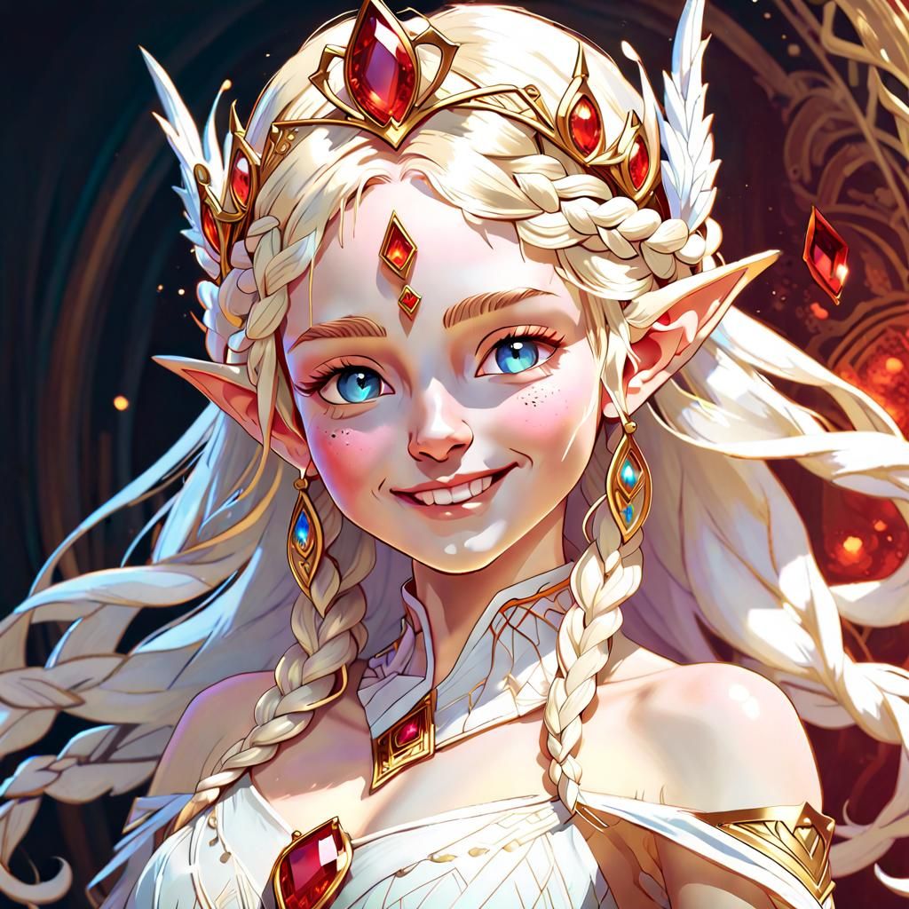 Youth Elf Princess - Ai Generated Artwork - Nightcafe Creator