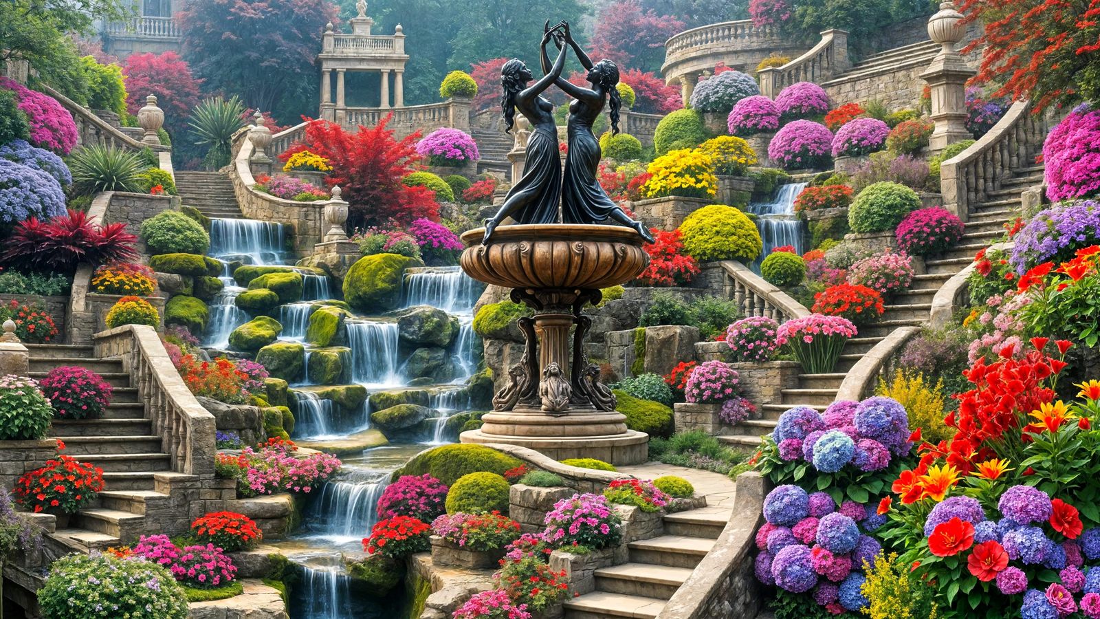 Dancing in the Garden of Cascades   by @Fiona Etkin 1974 