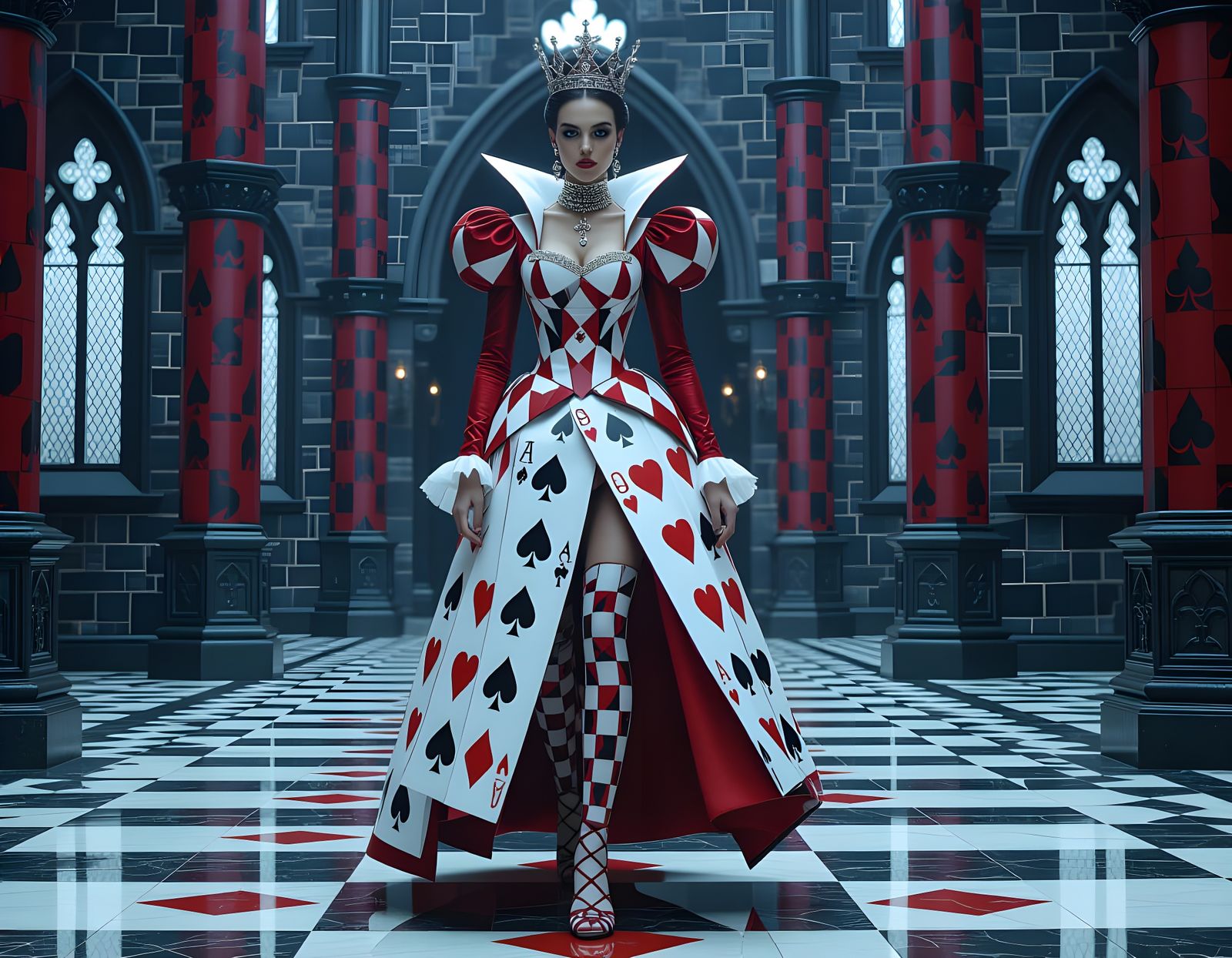 Queen of cards  by @The-Philou