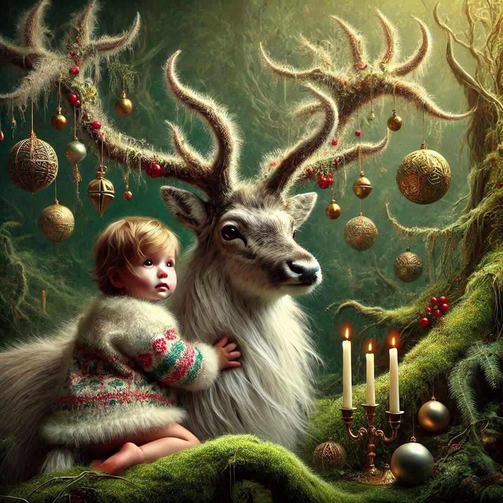 Christmas Reindeer In The Forest!!!!