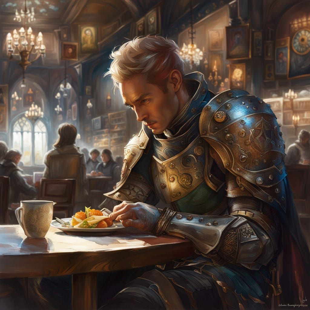 KnightCafe  by @Mormookiee