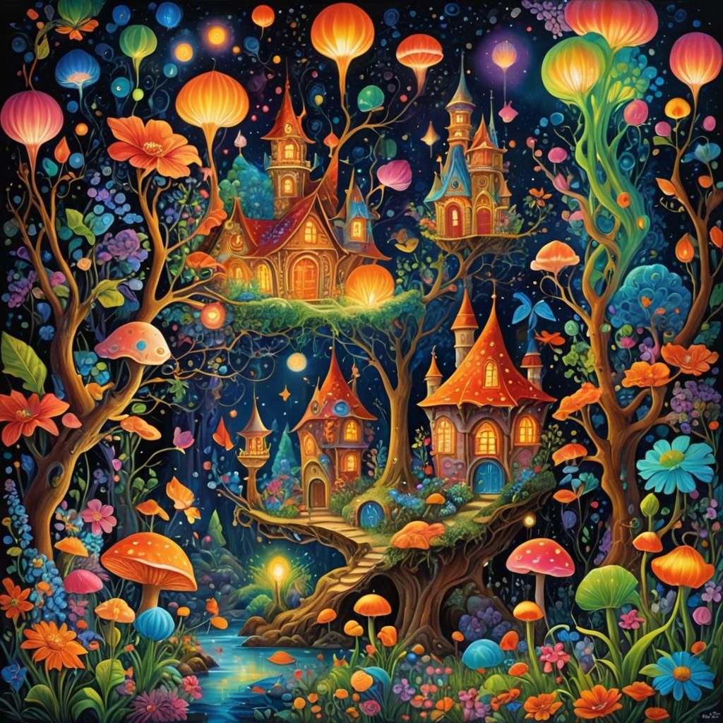 Land of Fairies - AI Generated Artwork - NightCafe Creator