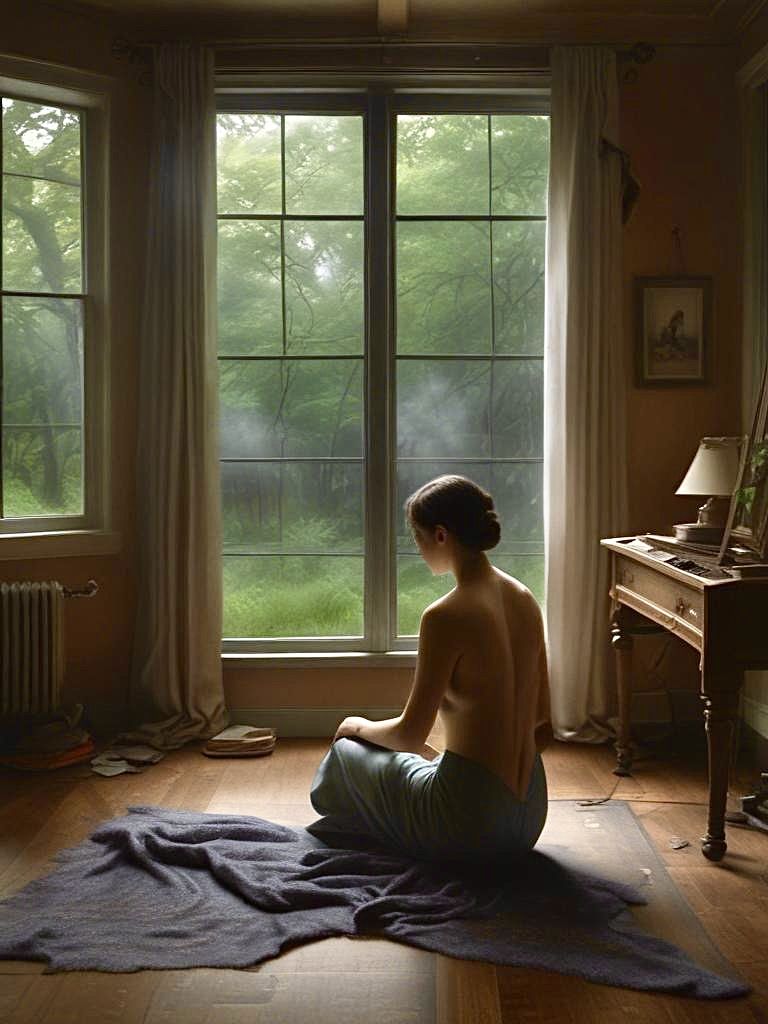 Sitting on the floor