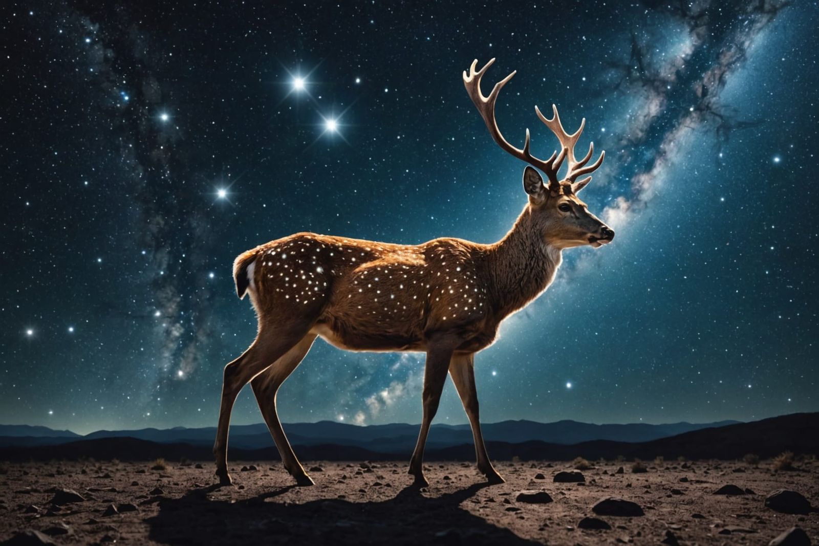 Deer Walks in Star-Lit Space