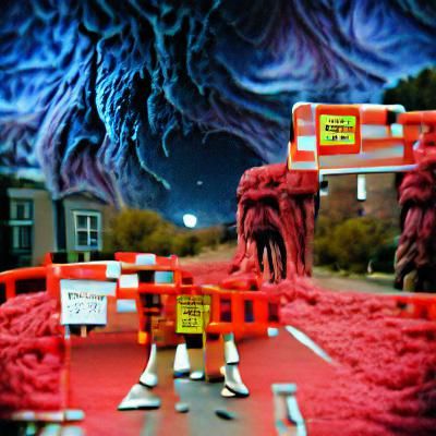 Road closed ahead