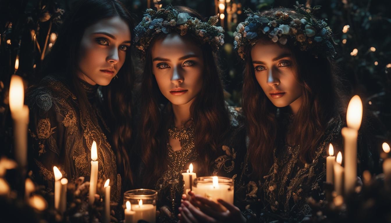 Spring enchanting in the blooming garden