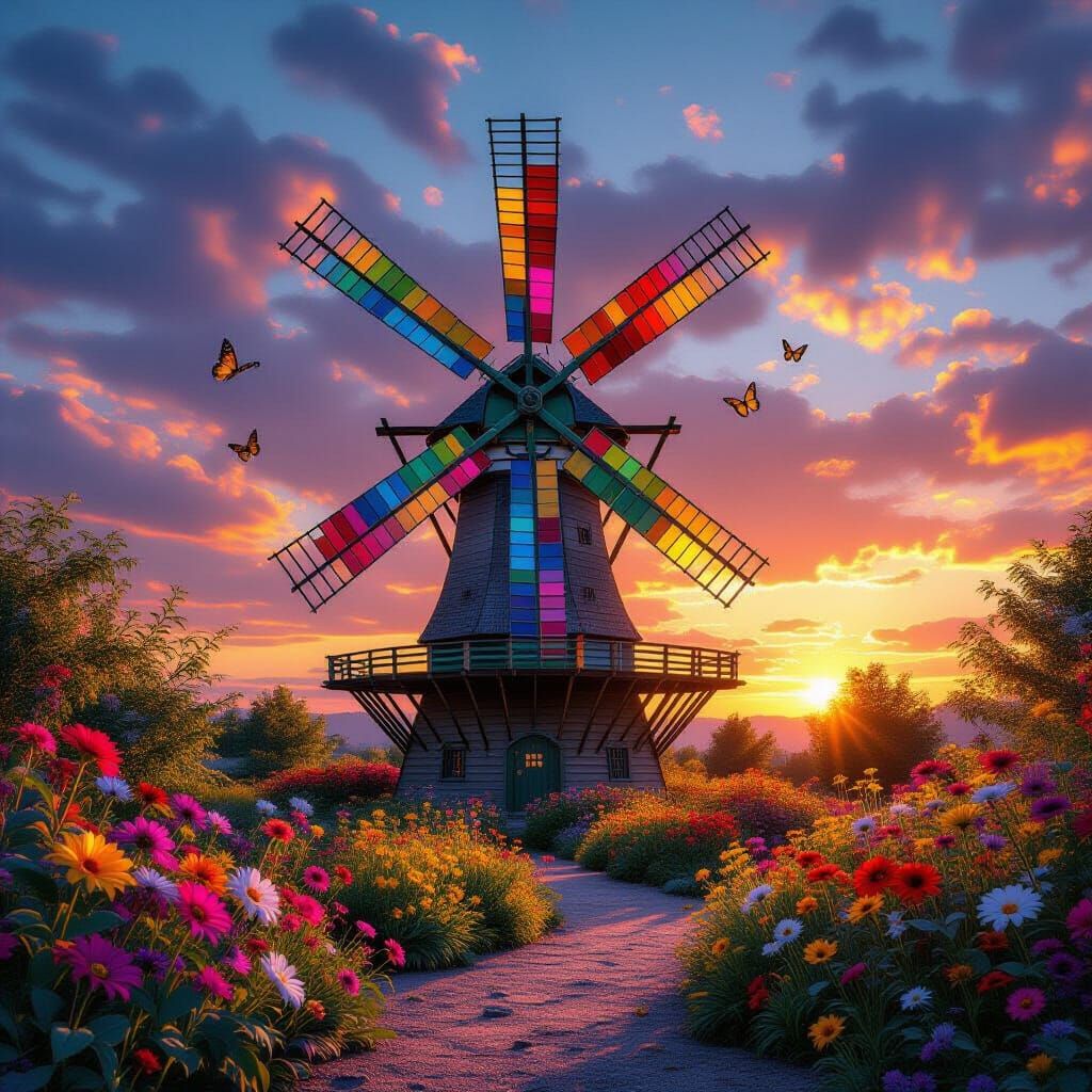 All the colours of the rainbow