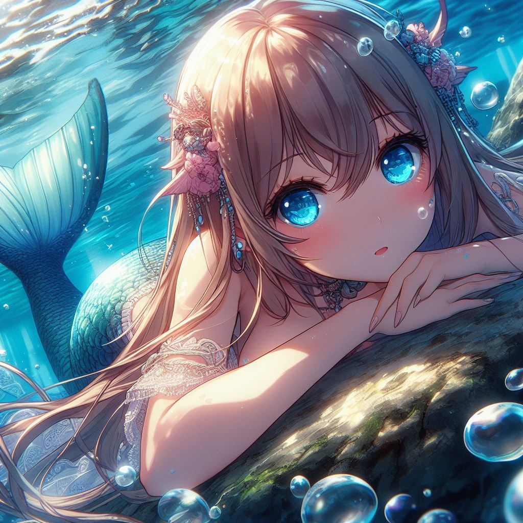 Curious mermaid