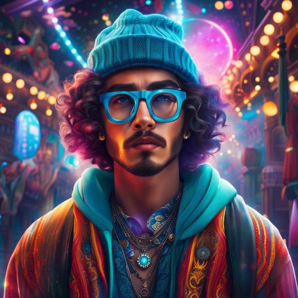 Hipster in hipster style  by @Boo Boo