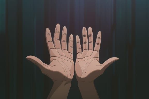 hands, drawing reference, Studio Ghibli, Anime Key Visual, by Makoto Shinkai, Deep Color, Intricate, ...  by @Sol