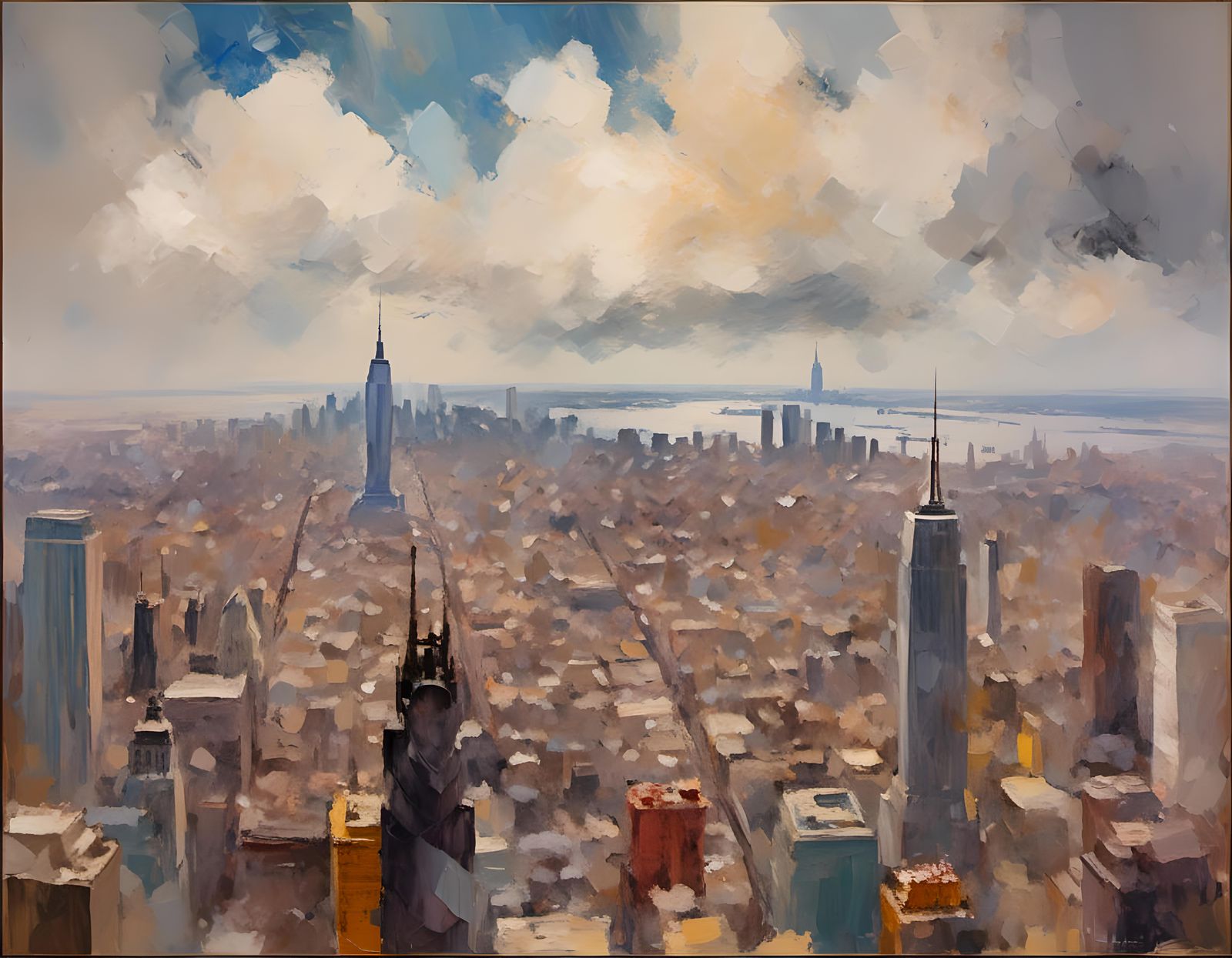 Impressionist Cityscape
